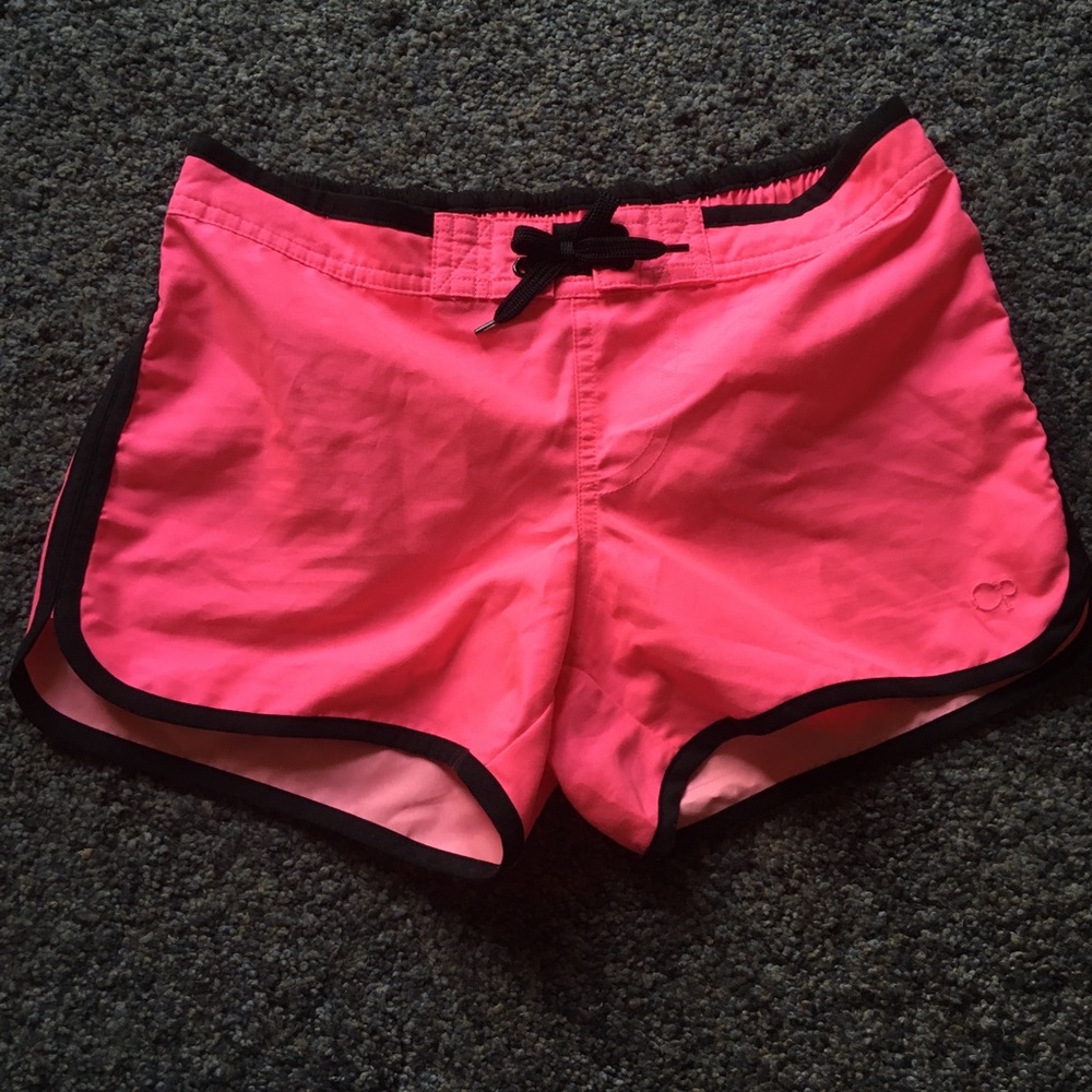 Hot Pink & Black Board Shorts